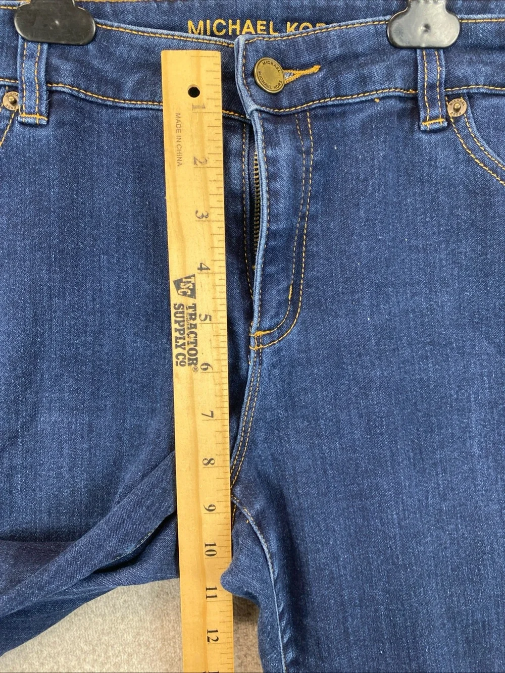 Michael Kors Skinny Jeans Dark Wash Jeans Womens Size 10 Stretchy mid rise